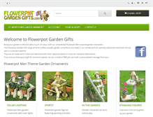 Tablet Screenshot of flowerpotgardengifts.com